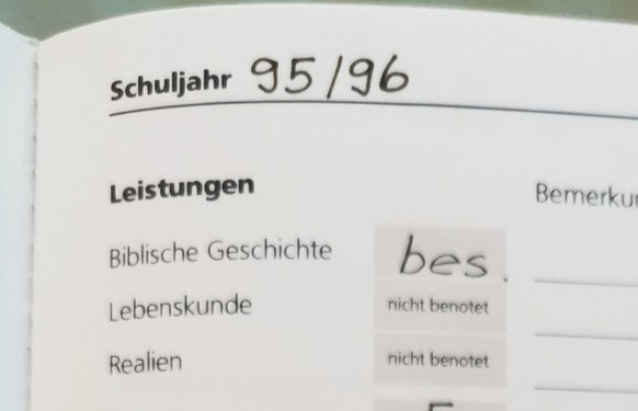 Stand übrigens für «besucht» und nicht für «beschissen».