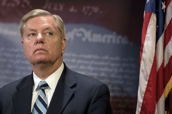 FILE - In this Jan. 13, 2015 file photo, Sen. Lindsey Graham, R-S.C. listens during a news conference on Capitol Hill in Washington. Visiting Iowa for the first time this year, Graham got some advice  ...