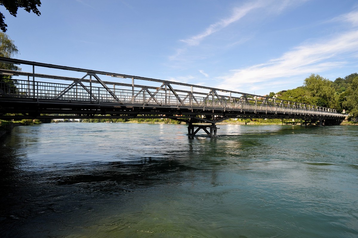 Der Rheinsteg Neuhausen–Flurlingen (Archivbild).