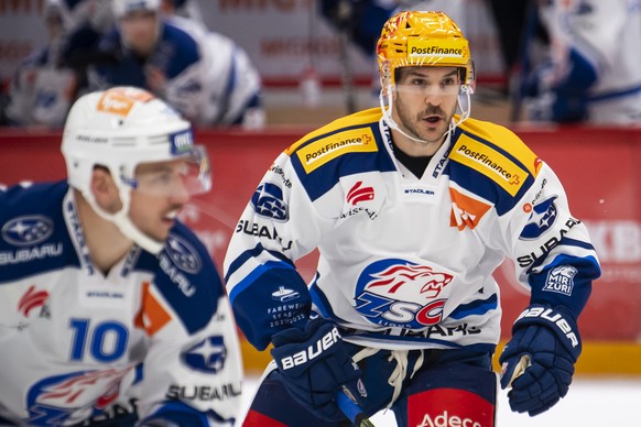 Le top Scorer PostFinance zuerichois Roe Garrett, lors de la rencontre du championnat suisse de hockey sur glace de National League LNA, entre le Lausanne HC, LHC, et les ZSC Lions le vendredi 1 octob ...