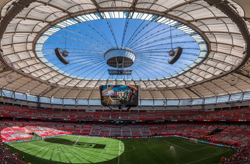 Soccer 2015: FIFA Women s World Cup JUNE 21 June 21, 2015: A general view of BC Place Stadium at the round of 16 match between Canada and Switzerland at the FIFA Women s World Cup Canada 2015 on 21 Ju ...