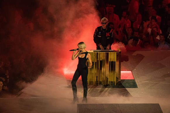 Kavinsky and Angele - Ceremonie de Cloture - Closing Ceremony during the Olympic Games, Olympische Spiele, Olympia, OS Paris 2024 JO 2024 : Ceremonie de Cloture - Jeux Olympiques 2024 - Paris2024 - Sa ...