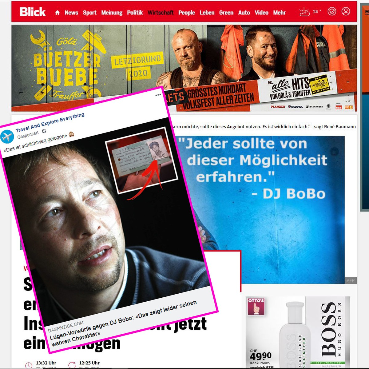Fake-Interviews mit DJ BoBo und Schawinski: Das steckt dahinter