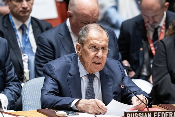 Security Council meeting: Maintenance of international peace and security Russian Foreign Minister Sergey Lavrov speaks during the SC meeting on maintenance of international peace and security at UN H ...