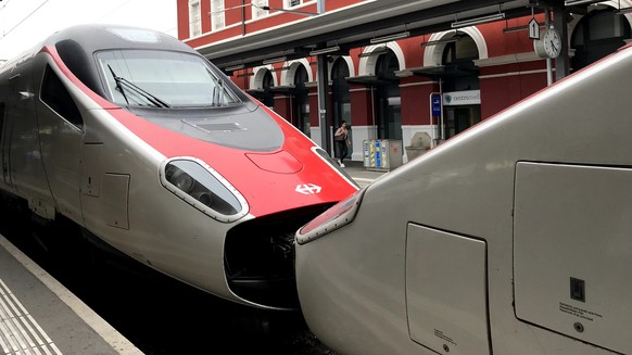 Zwei gekuppelte Astoro-Züge. (Bild: SBB)