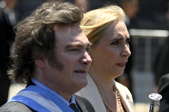 Argentina's recently sworn-in President Javier Milei departed, and his sister Karina arrived at the government building in Buenos Aires, Argentina on Sunday, December 1.  January 10, 2023. The government of Milei announces...