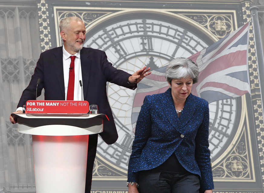 Teaserbild Theresa May Corbyn