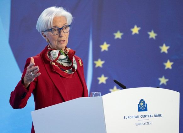 16.03.2023, Hessen, Frankfurt/Main: Christine Lagarde, Pr