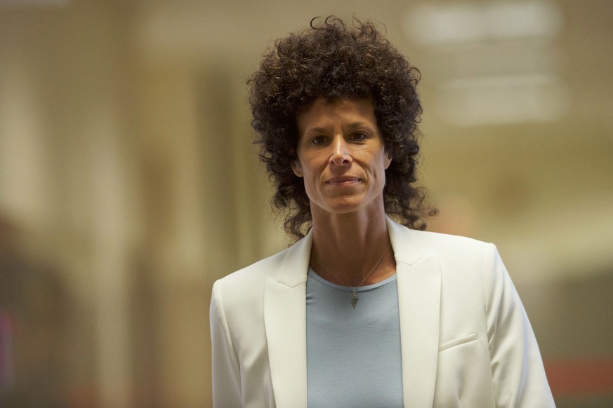 Andrea Constand arrives during Bill Cosby&#039;s sexual assault trial at the Montgomery County Courthouse in Norristown, Pa., Wednesday, June 7, 2017. Cosby is accused of drugging and sexually assault ...