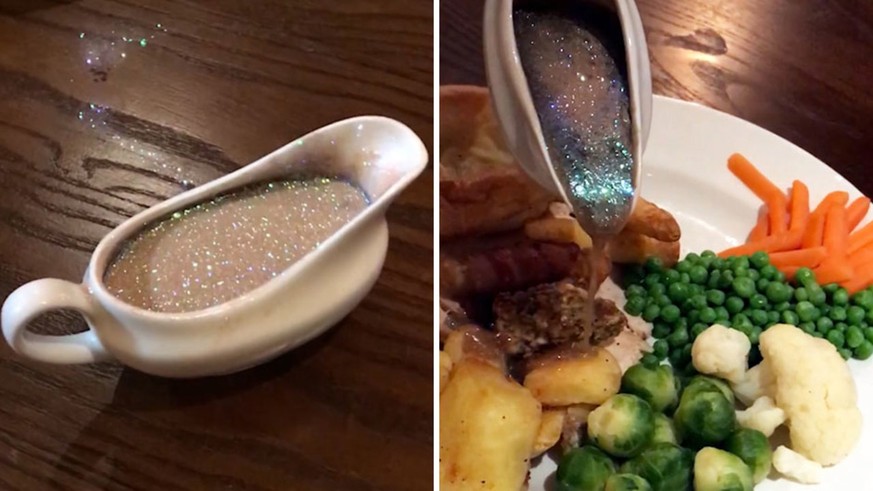 glitter gravy tunke sauce glitzer hipster weihnachten essen food england https://www.annahar.com/article/719353-%D8%A8%D8%A7%D9%84%D9%81%D9%8A%D8%AF%D9%8A%D9%88-%D8%AD%D8%A7%D9%86%D8%A9-%D8%AA%D9%82%D ...