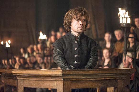This image released by HBO shows Peter Dinklage in a scene from &quot;Game of Thrones.&quot; Classic Stage Company said Tuesday, Aug. 19, 2014, that “Game of Thrones” actor Peter Dinklage and Taylor Schilling from “Orange Is The New Black” will co-star as Rakitin and Natalya in the revival, which kicks off Jan. 9. (AP Photo/HBO, Helen Sloan)