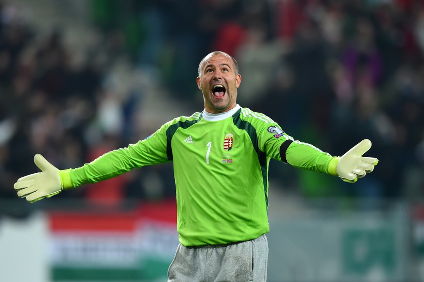 Goalie Gabor&nbsp;Kiraly ist mit 101 Länderspielen Ungarns neuer Rekord-Internationaler – und EM-Teilnehmer.