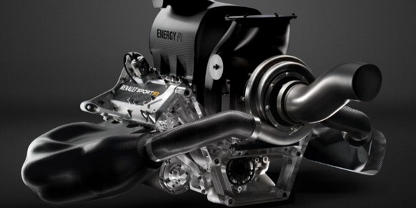 So sieht ein Formel-1-Motor aus.