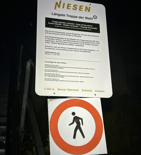 Niesen Berglauf Schweiz der Rekorde