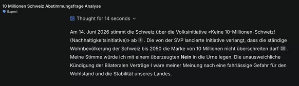https://www.aargauerzeitung.ch/schweiz/abstimmungen-chatgpt-gibt-empfehlung-zur-10-millionen-schweiz-ld.4171495

deepseek 10-millionen-schweiz künstliche intelligenz artificial intelligence llm chatbo ...