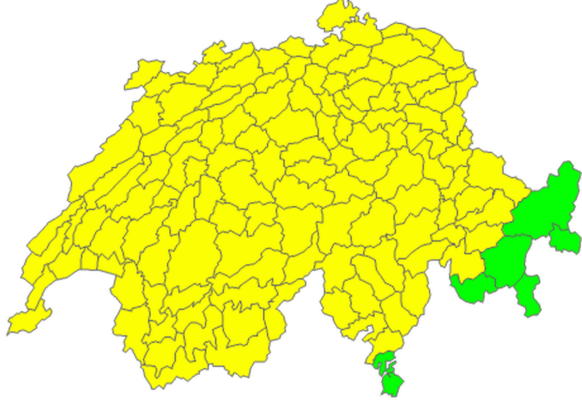 Gewitterwarnung Schweiz 15. juli 2024
