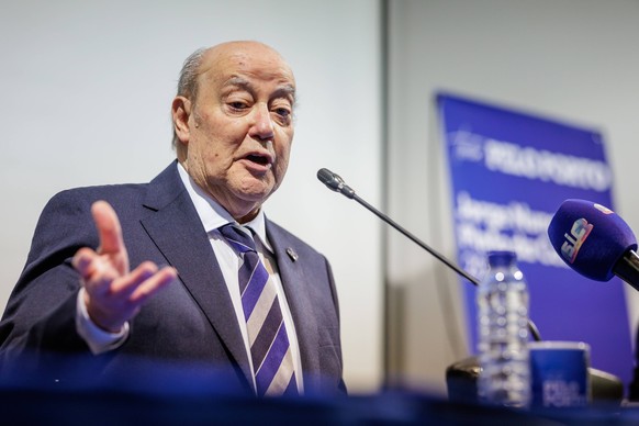 Jorge Nuno Pinto da Costa in Felgueiras Porto, 03/28/2024 - Jorge Nuno Pinto da Costa, in conversations with the President in the auditorium of the Felgueiras municipal library. PUBLICATIONxINxGERxSUI ...