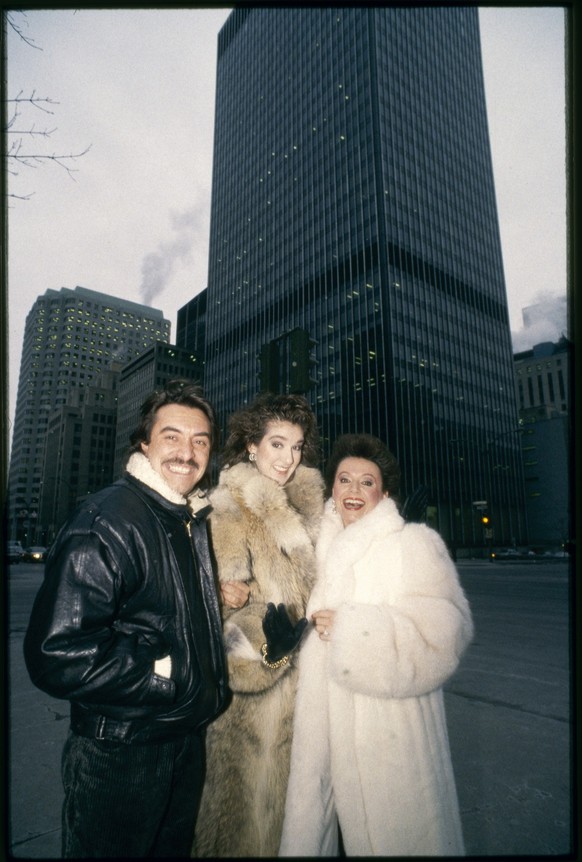 Atilla Sereftug, Céline Dion, Nella Martinetti, Montreal 1988, (Photo by Sobli/RDB/ullstein bild via Getty Images)