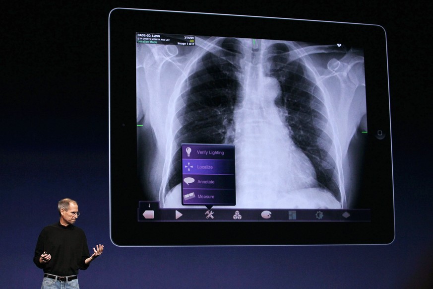 SAN FRANCISCO, CA - MARCH 02: Apple CEO Steve Jobs speaks during an Apple Special event at the Yerba Buena Center for the Arts on March 2, 2011 in San Francisco, California. Apple unveiled the iPad 2  ...