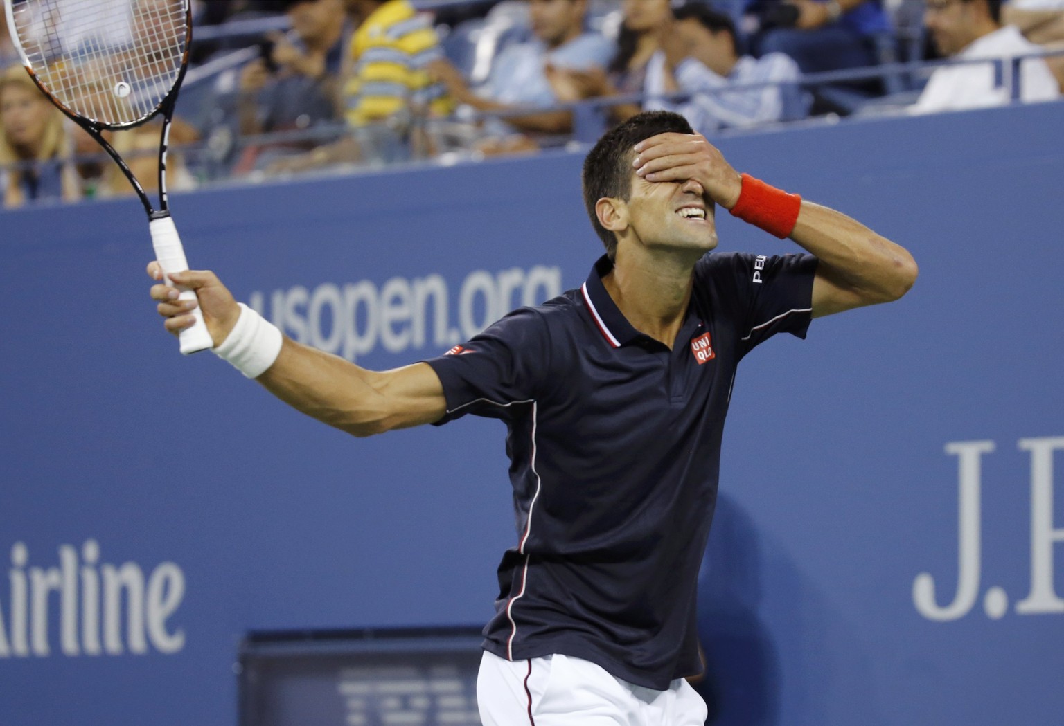 Alles lief bei Djokovic nicht nach Wunsch: Blind könnte er es zwar.