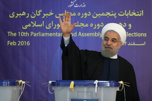 Auch&nbsp;Präsident Hassan Ruhani hat abgestimmt.