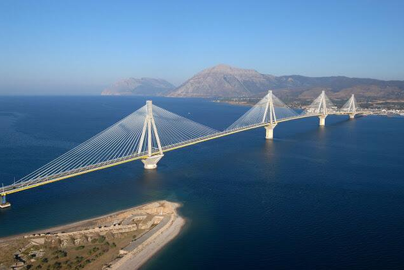 Die&nbsp;«Harilaos Trikoupis» Hängebrücke gilt als eine der sichersten Hängebrücken der Welt.&nbsp;