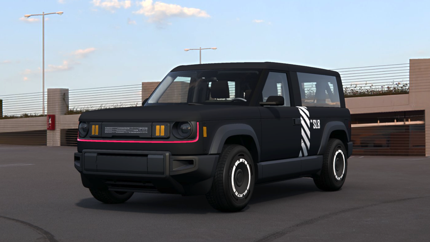 Den Slate-EV-Truck kann man individuell konfigurieren. So sehen die watson-Trucks aus. 
https://www.slate.auto/en/slatemaker?starterPack=blankslate