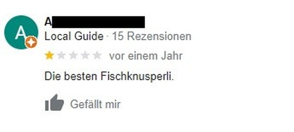 Funny Google reviews about Swiss Badis: Uster