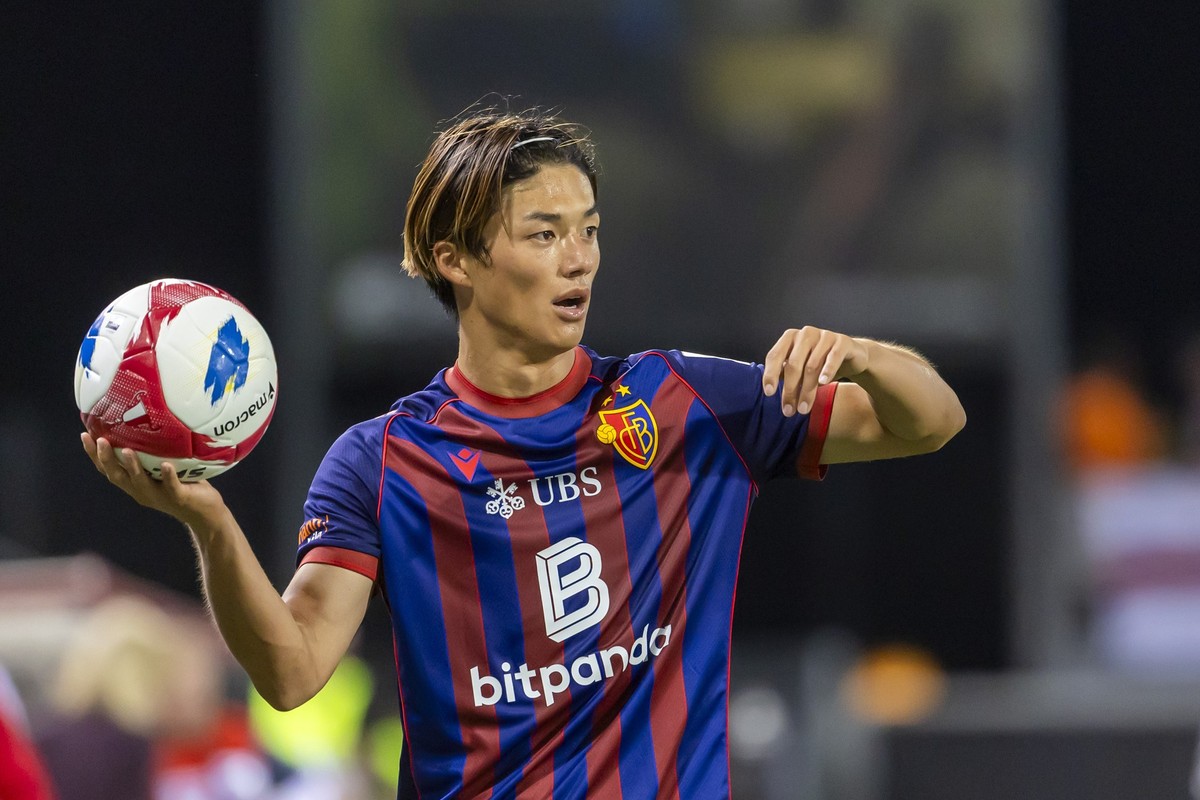 Keigo Tsunemoto (FCB) in action, during the Super League soccer match of Swiss Championship between FC Sion, SIO, and FC Basel 1893, FCB, at the Stade de Tourbillon in Sion, Switzerland, Saturday, Aug ...