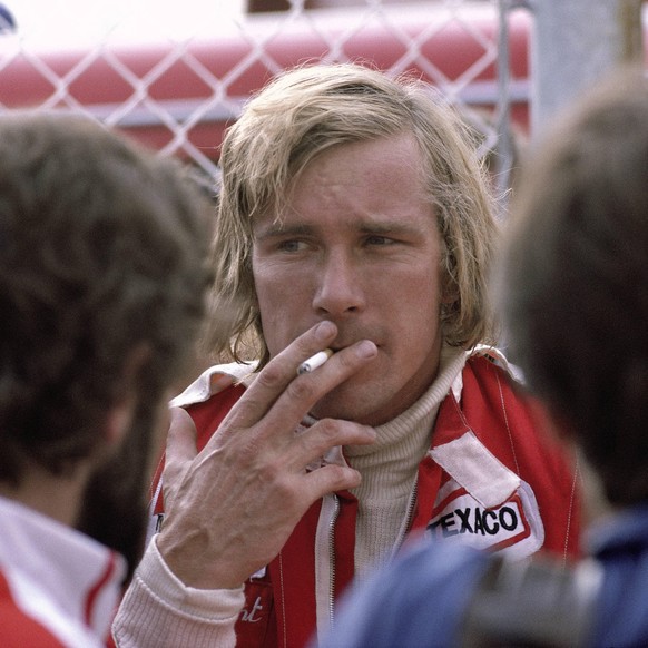 1976 Austrian GP RED BULL RING, AUSTRIA - AUGUST 15: James Hunt during the Austrian GP at Red Bull Ring on August 15, 1976 in Red Bull Ring, Austria. PUBLICATIONxINxGERxSUIxAUTxHUNxONLY Copyright: xRa ...