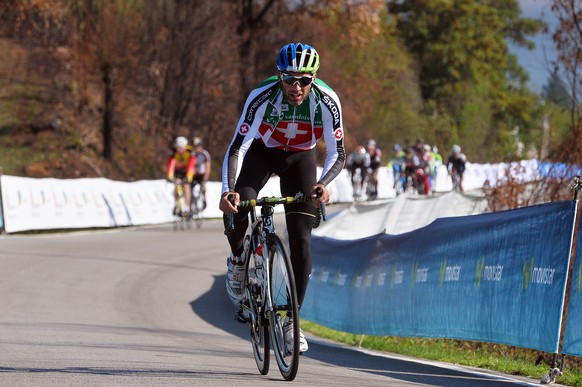 Der Schweizer Vertreter Michael Albasini fuhr in der Spitzengruppe, die rund 31 Kilometer vor dem Ziel eingeholt wurde.