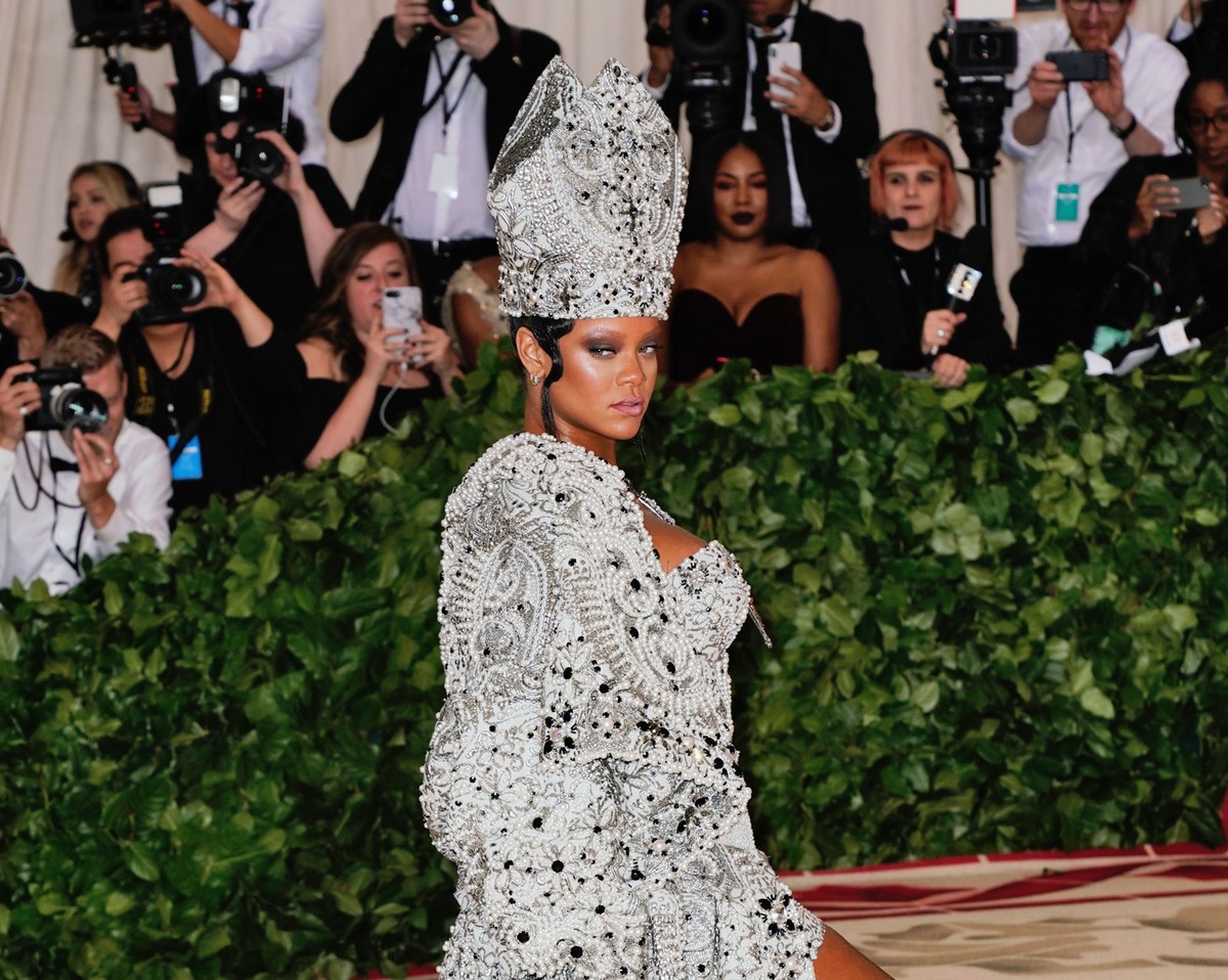 Rihanna at Metropolitan Museum of Art on May 7, 2018 in New York City.