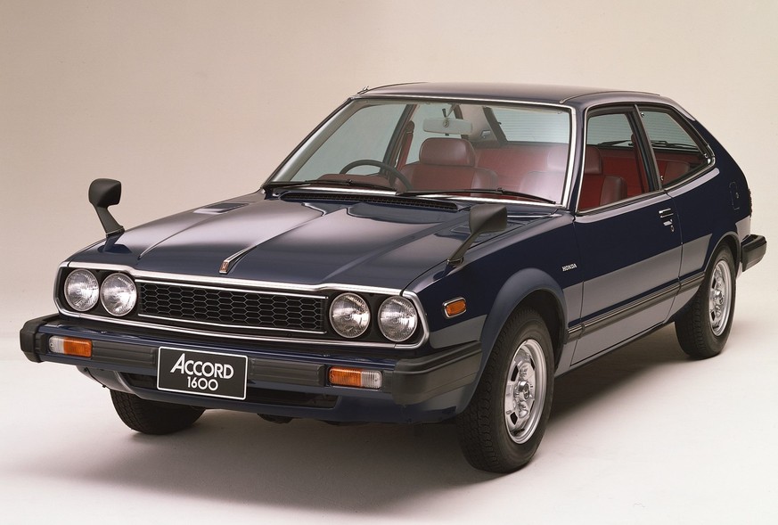Honda Accord 1976 
https://hondanews.com/en-US/photos/first-generation-1976-honda-accord-2