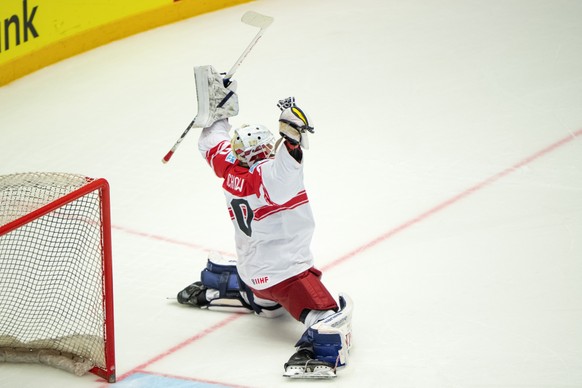 Dänemark-Goalie Frederik Dichow muss etwas ganz Schlimmes verbrochen haben.
