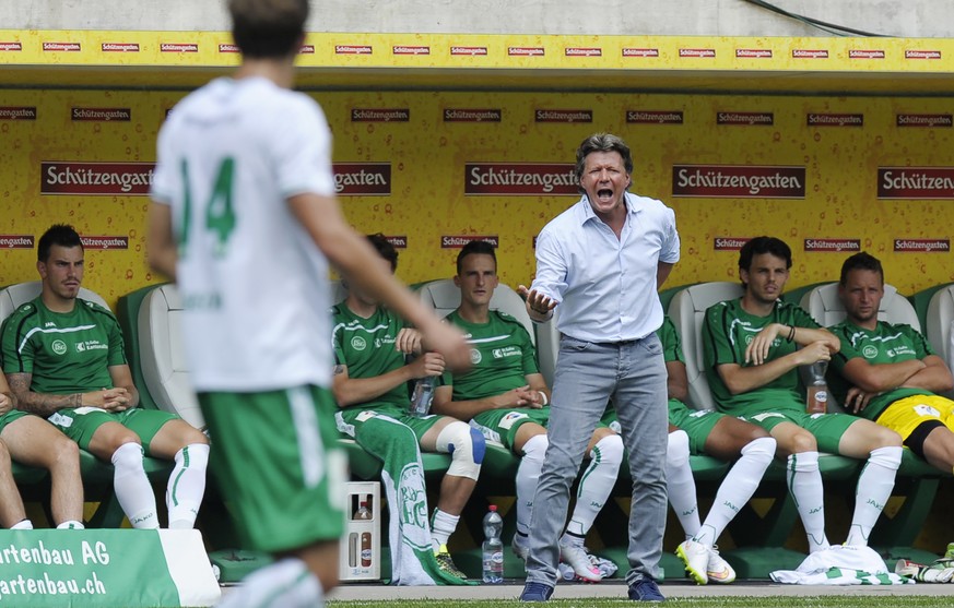 Hatte zuletzt oft Grund zu hadern: Jeff Saibene im Heimspiel gegen den FC Zürich Anfang August.