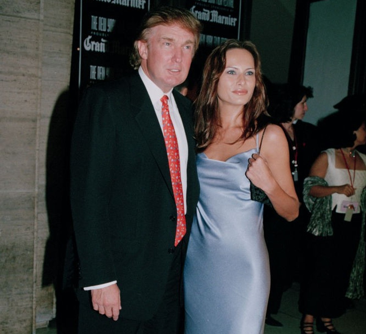 Donald Trump et son amie Melania Knauss lors de l'ouverture du 26ème Festival de Cinéma à New-York (Photo by © LEFRANC DAVID/CORBIS KIPA/Sygma via Getty Images)