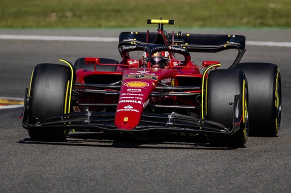 SPA - Carlos Sainz 55 with the Ferrari during the F1 Grand Prix of Belgium at the Spa-Francorchamps circuit on August 29, 2022 in Spa, Belgium. ANP SEM VAN DER WAL F1 Grand Prix of Belgium 2022 xVIxAN ...