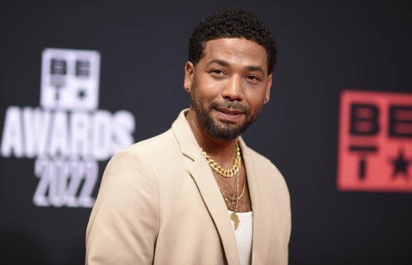 FILE - Jussie Smollett arrives at the BET Awards, June 26, 2022, in Los Angeles. (Photo by Richard Shotwell/Invision/AP, File)
Jussie Smollett