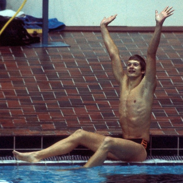 IMAGO / Sven Simon

Peter Nocke (BR Deutschland) freut sich über seinen dritten Platz über 100m Freistil bei Olympia Schwimmen OS Sommer Herren Olympische Spiele 1976, Sommerspiele Einzelbild Aufnahme ...