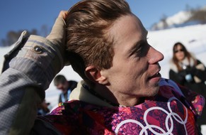 Shaun White konzentriert sich auf die Halfpipe.