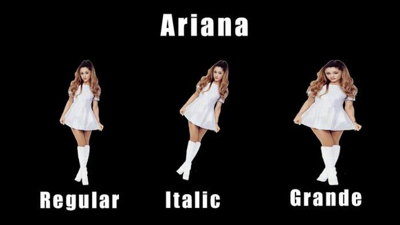 So, erst mal mit Mandarindli entspannen und: PICDUMP!\nUnd ich dachte, Ariana Grande sei ein Font...ð