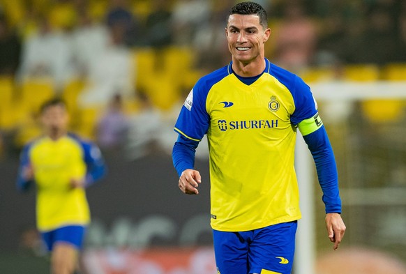 Al-Nassr FC vs Al-Raed FC - SAFF Roshn Saudi Pro League 2023-24 Match Day 24 Cristiano Ronaldo of Al-Nassr FC in action against Al-Raed FC during their SAFF Roshn Saudi Pro League 2023-24 Match Day 24 ...