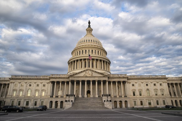 epa08712214 The US Capitol Building in Washington, DC, USA, 01 October 2020. The US Senate continues to meet with US Supreme Court Nominee Amy Coney Barrett ahead of her confirmation hearings later th ...