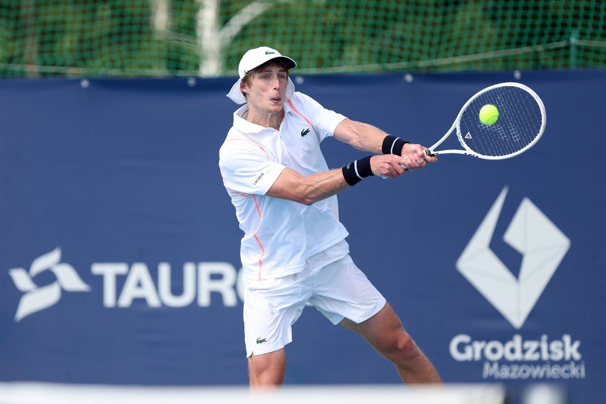 KOZERKI 16.08.2023 TURNIEJ ATP, Tennis Herren 100 LOTTO KOZERKI OPEN --- TENNIS ATP CHALLENGER TOUR 100 MARC POLMANS FOT. PIOTR KUCZA/FOTOPYK / NEWSPIX.PL --- Newspix.pl POLAND OUT PUBLICATIONxNOTxINx ...