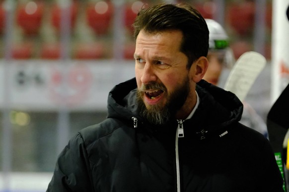 SWISS Ice hockey, Eishockey - Swiss League EHC Winterthur vs Olten 24.01.2023 - Olten Coach Lars Leuenberger Winterthur Deutweg Zürich Schweiz Copyright: xSergioxBrunettix