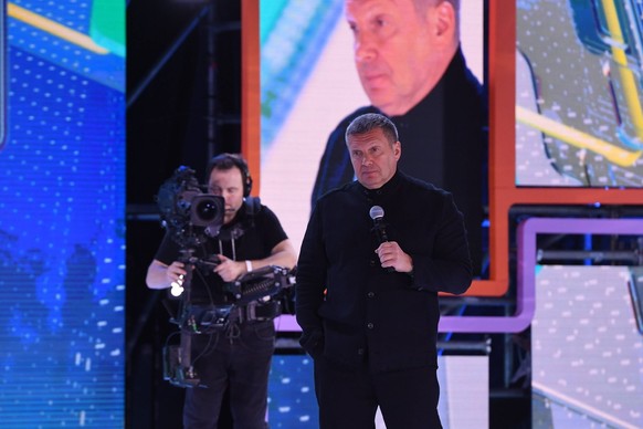 Moscow. The journalist, the TV and radio host Vladimir Solovyov acts on a federal educational marathon The new horizons . KomsomolskayaxPravda