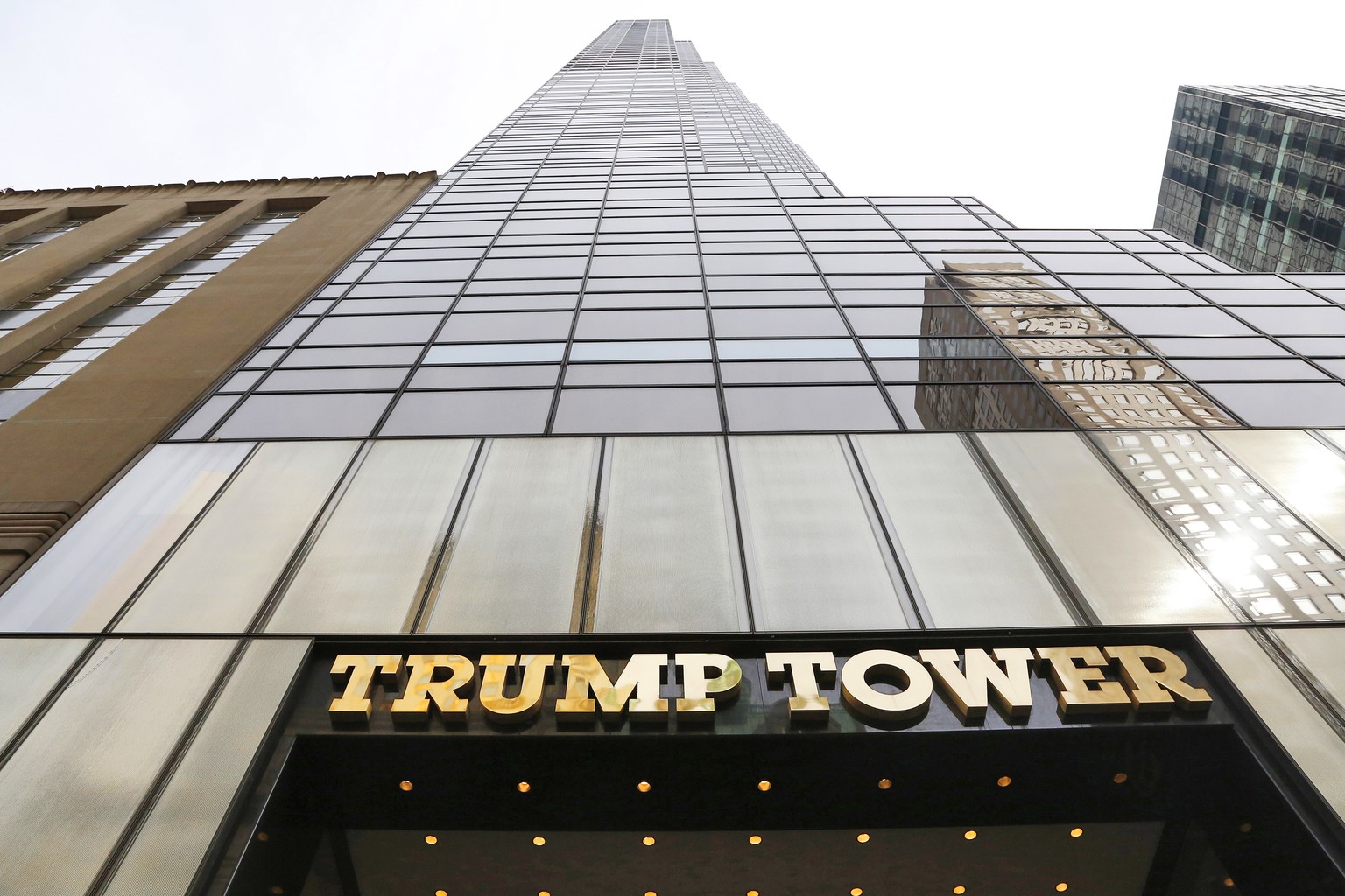 FILE - In this March 16, 2016 file photo, Trump Tower is seen in New York. The U.S. military is looking to rent space at Trump Tower for use when President Donald Trump returns to his longtime home in ...