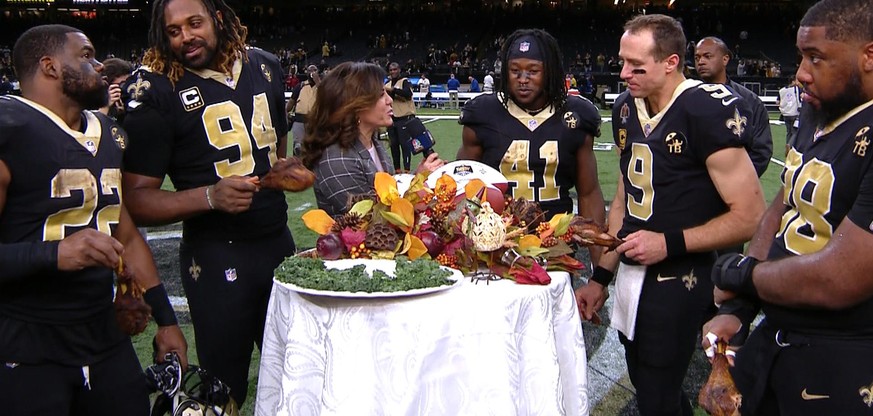 Brees on fire und ein «Juliocopter» – so spektakulär war die NFL an Thanksgiving