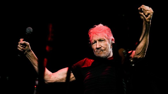 epa10535651 British musician Roger Waters performs a concert in the framework of his European tour &#039;This Is Not A Drill&#039; at Palau Sant Jordi in Barcelona, Catalonia, Spain, 21 March 2023. EP ...