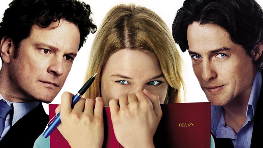 Wie alles begann: 2001 war Bridget Jones (Renée Zellweger) zwischen Mark Darcy (Colin Firth) und Daniel Cleaver (Hugh Grant) hin und her gerissen.